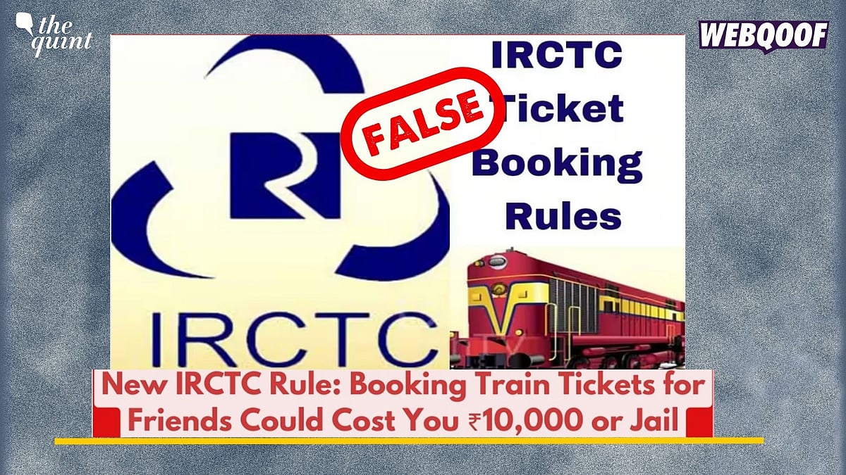 <div class="paragraphs"><p>Fact-Check: IRCTC or the Railways ministry has not put out any such information.</p></div>