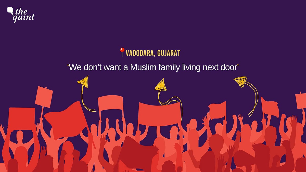 <div class="paragraphs"><p>33 residents of a housing complex in Gujarat's Vadodara are protesting against the allotment of a flat to a Muslim woman.</p></div>