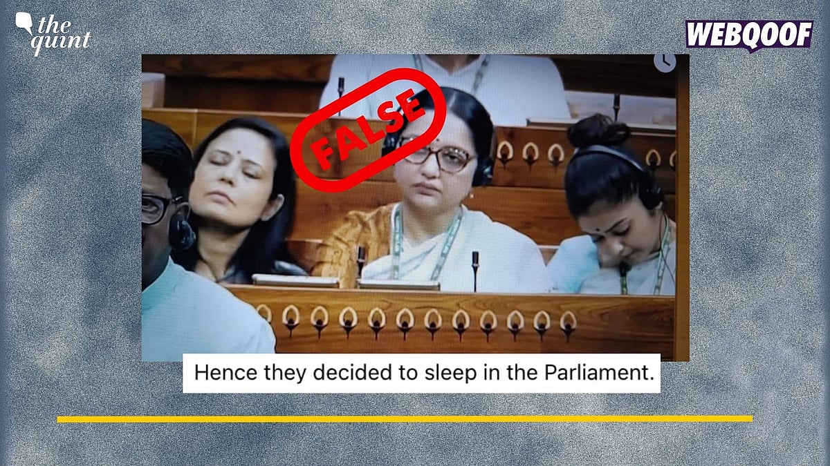 <div class="paragraphs"><p>Fact-Check: No, Mahua Moitra and Saayoni Ghosh Were Not Asleep During Parliament Session.</p></div>