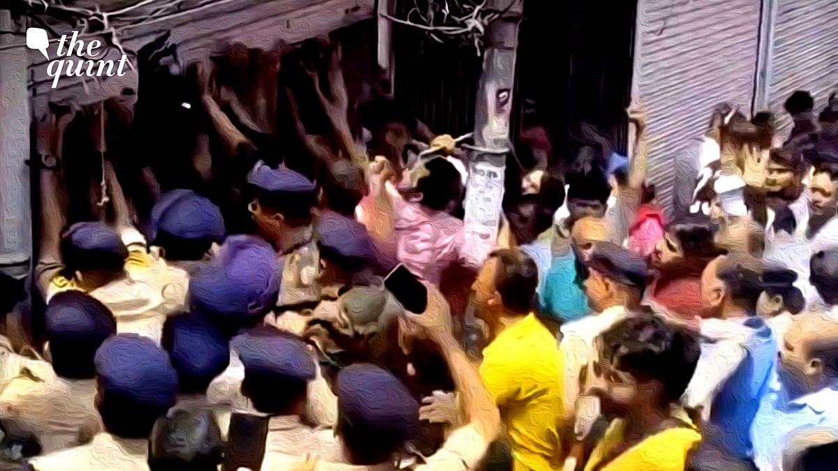 <div class="paragraphs"><p>An angry mob ransacked a shop owned by a Muslim man on suspicion of cow killing in Himachal Pradesh.</p></div>