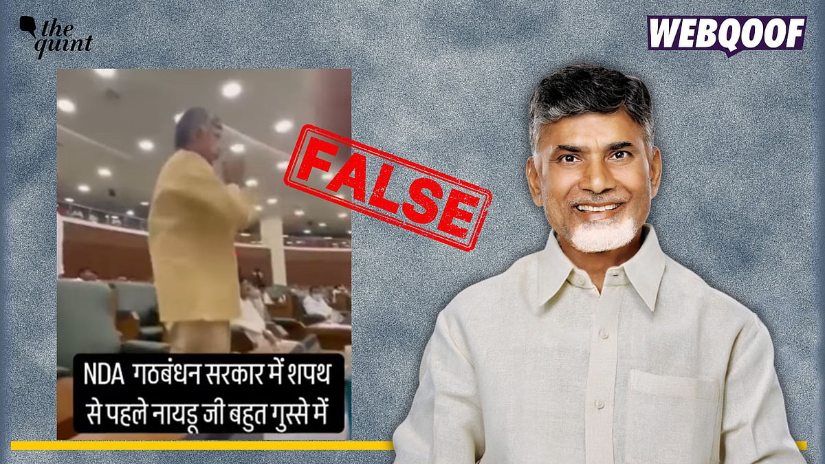 <div class="paragraphs"><p>Fact-check: An old video of N Chandrababu Naidu shouting in an assembly is being shared as a recent video before his oath-taking ceremony. </p></div>