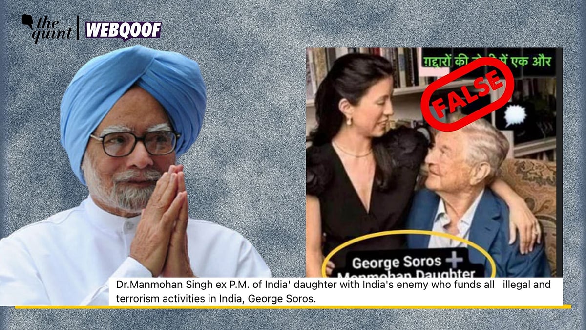 <div class="paragraphs"><p>Fact-Check: The claim is false. Soros is with his wife, Tamiko Bolton in the image. </p></div>