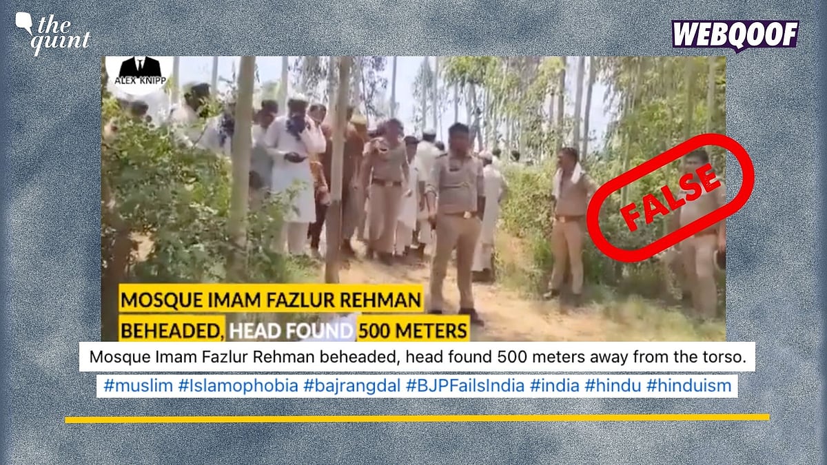 <div class="paragraphs"><p>Fact-Check: False communal angle added to the death of an imam in UP's Shamli.&nbsp;</p></div>