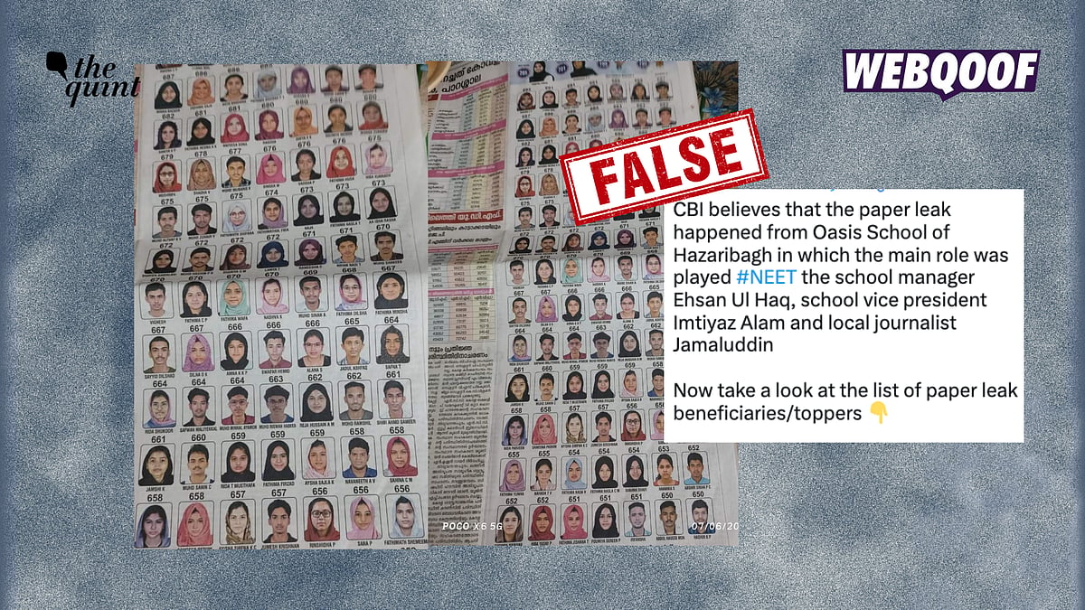 <div class="paragraphs"><p>The viral image does not show beneficiaries or the list of toppers from Oasis School in Hazaribagh, Jharkhand.</p></div>
