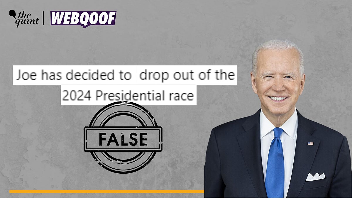 <div class="paragraphs"><p>Fact-Check | The claim of US President Joe Biden dropping out of 2024 Presidential race is false.</p></div>