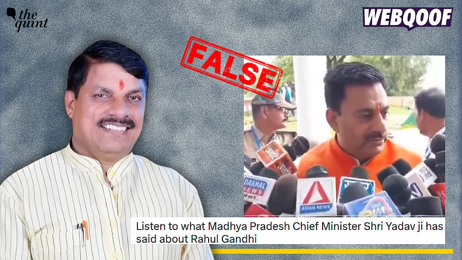 <div class="paragraphs"><p>Fact-check: Rameshwar Sharma, a BJP MLA from Madhya Pradesh, speaking against Rahul Gandhi was misidentified as MP Chief Minister Dr Mohan Yadav.</p></div>