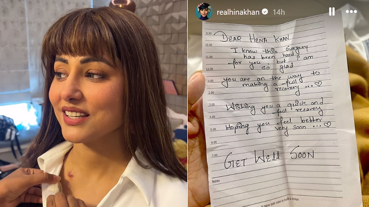 <div class="paragraphs"><p>Television actor Hina Khan, diagnosed with stage three breast cancer, has undergone surgery.</p></div>