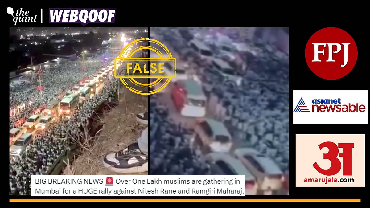 <div class="paragraphs"><p>Fact-Check | The video does not show visuals from the recent rally in Mumbai, Maharashtra.</p></div>