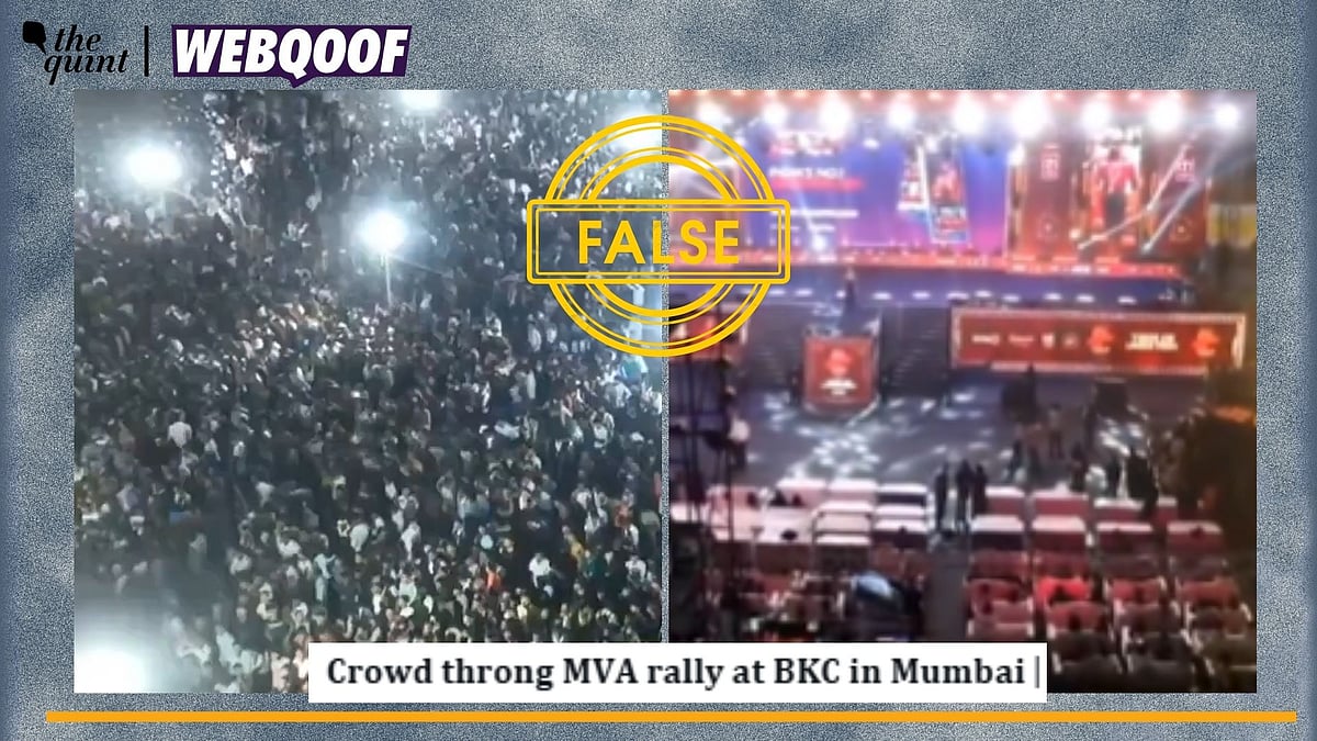 <div class="paragraphs"><p>Fact-Check | The video is actually from Patna, Bihar, and is unrelated to MVA's rally.</p></div>