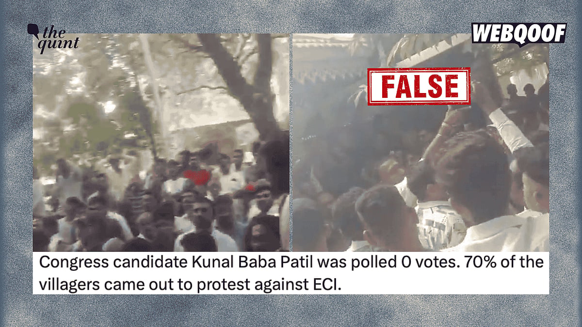 <div class="paragraphs"><p>The viral claim falsely states that Congress candidate Kunalbaba Rohidas Patil received no votes in Awadhan village in Maharashtra's Dhule Rural constituency.</p></div>