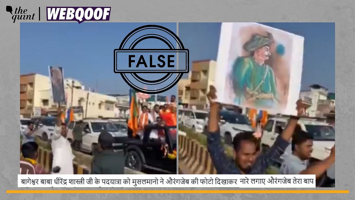 <div class="paragraphs"><p>Fact-Check | The claim is misleading as the video is not from Dhirendra Krishna Shastri's rally.</p></div>