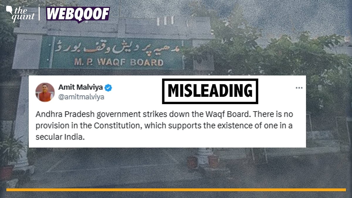 <div class="paragraphs"><p>Fact-Check | The claim of the Andhra Pradesh government striking down the Waqf Board is false.</p></div>