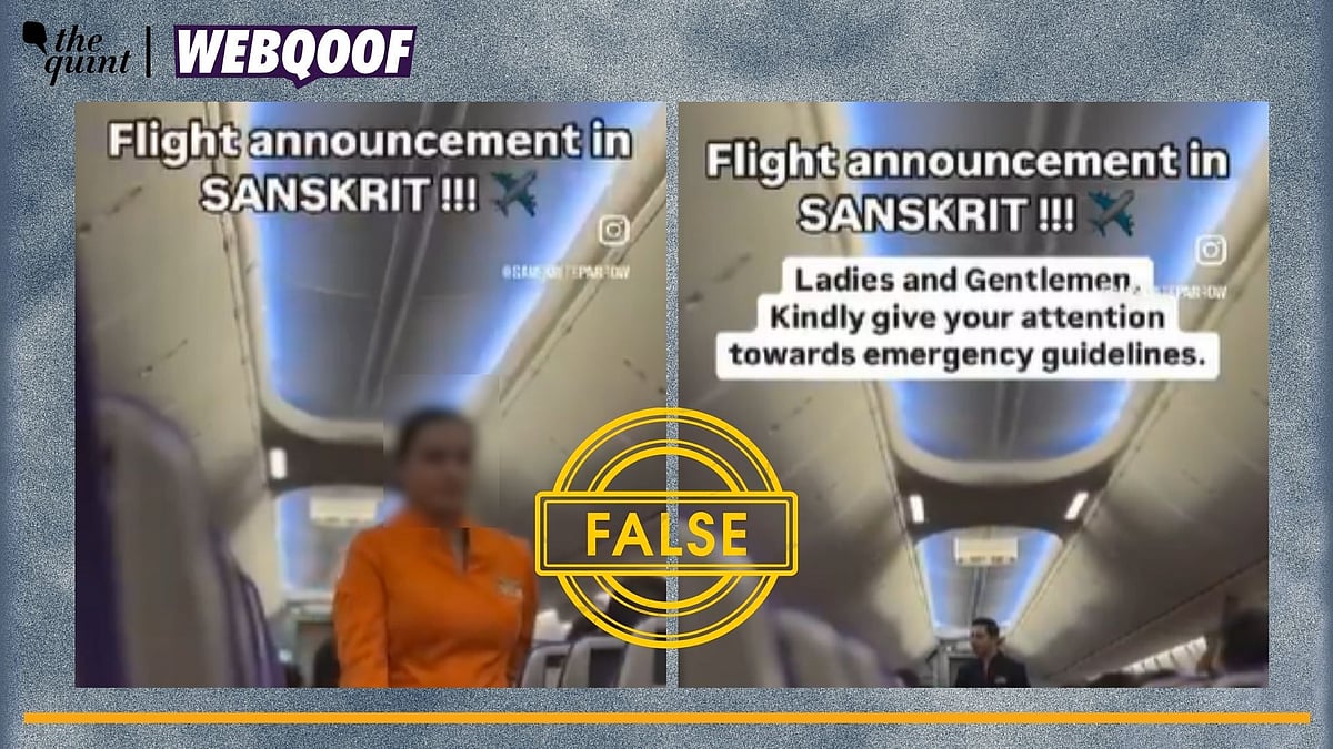 <div class="paragraphs"><p>Fact-Check | The video has been dubbed and does not a real announcement in Sanskrit. </p></div>