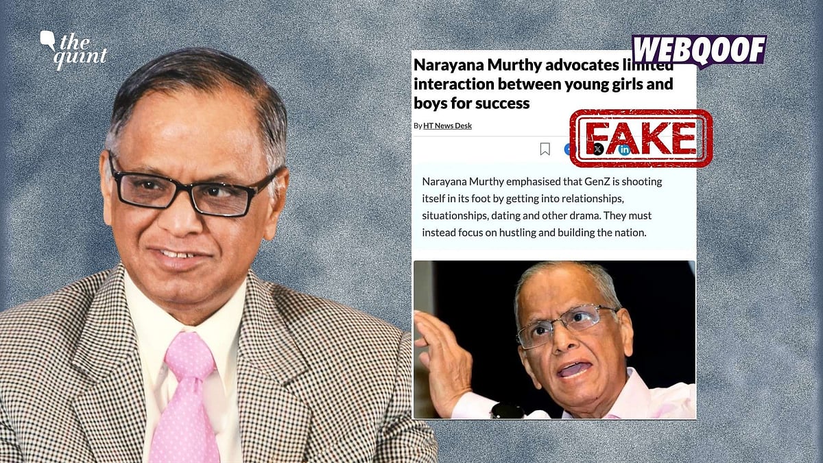 <div class="paragraphs"><p>The article is fake. Hindustan Times never published this article about Narayana Murthy.</p></div>