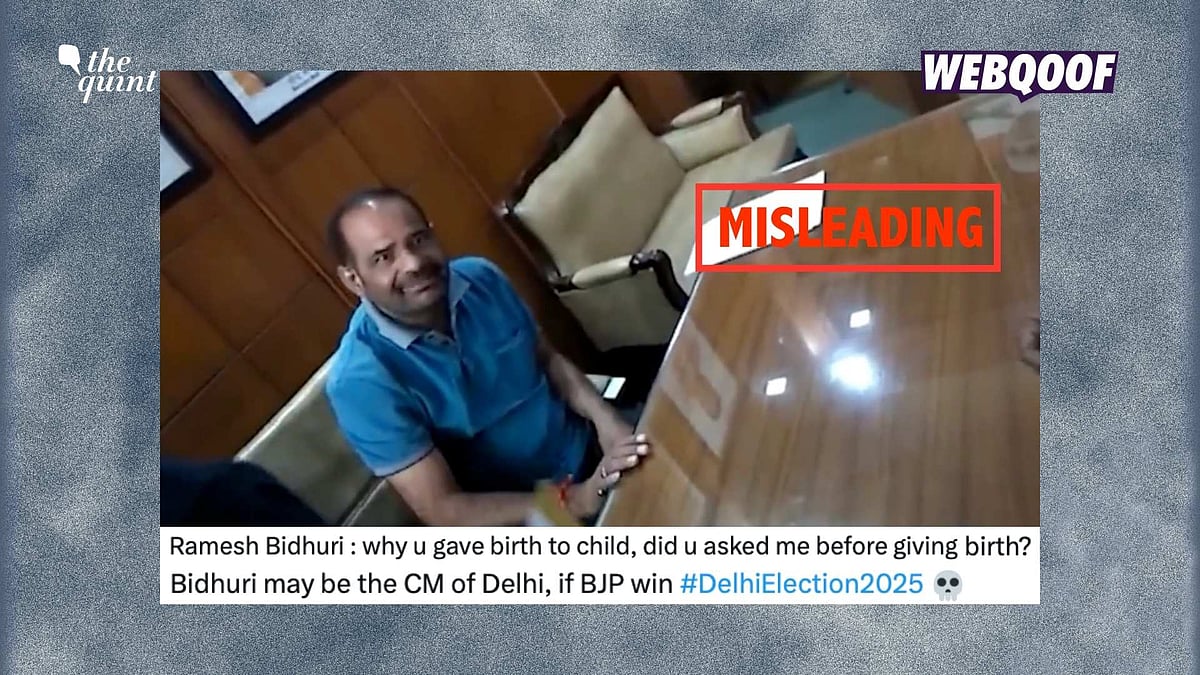 <div class="paragraphs"><p>The video dates back to September 2022 and is not a recent video of BJP's Ramesh Bidhuri asking people why they gave birth to children if they couldn't educate them.</p></div>
