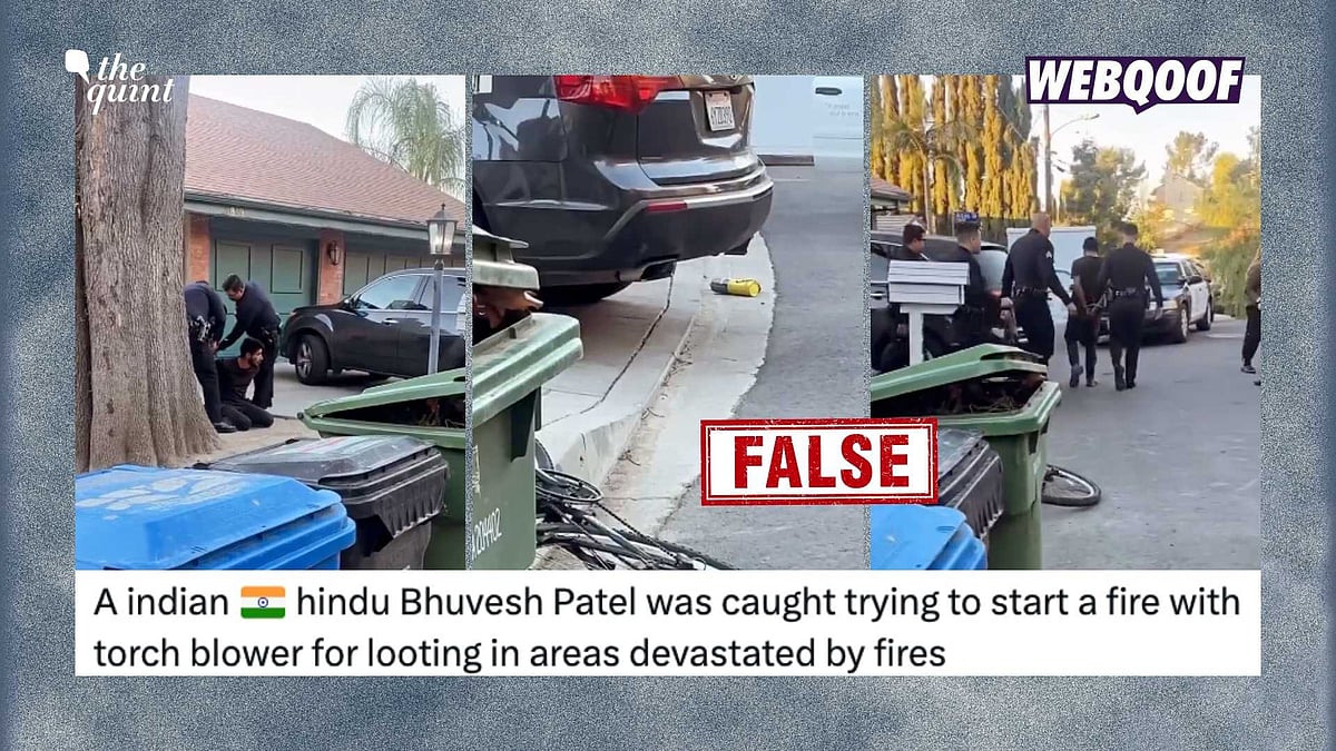 <div class="paragraphs"><p>A video of a man being arrested has gone viral with the false claim that it shows an Indian Hindu man named Bhuvesh Patel being arrested for starting a fire in California.</p></div>