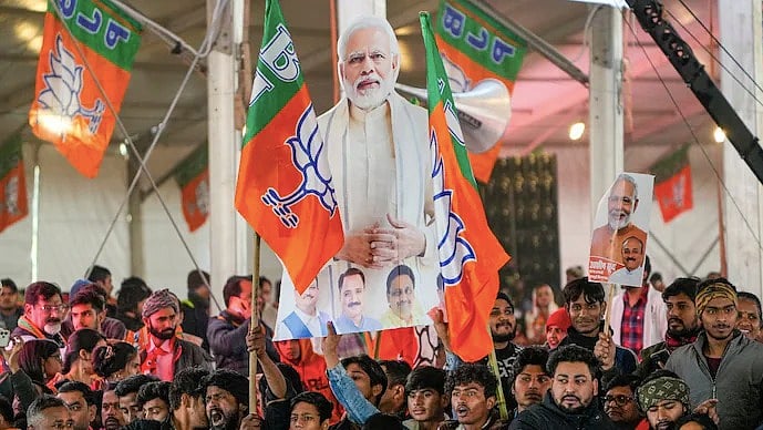<div class="paragraphs"><p>जनसांख्यिकीय बदलाव और आप के बढ़ते प्रभाव के बीच बीजेपी दिल्ली के वोटरों से जुड़ने के लिए संघर्ष कर रही है</p></div>