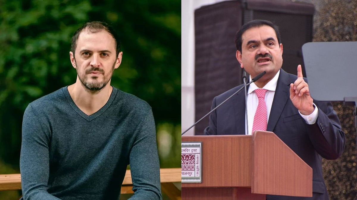 <div class="paragraphs"><p>Nate Anderson (left), who founded Hindenburg Research in 2017, set out to highlight problems that lurked beneath the surface at firms across the globe. Perhaps one of its most headline-grabbing work was in its uncovering alleged stock manipulation and accounting fraud committed by the Indian conglomerate, the Adani Group, owned by businessman Gautam Adani (right). </p></div>