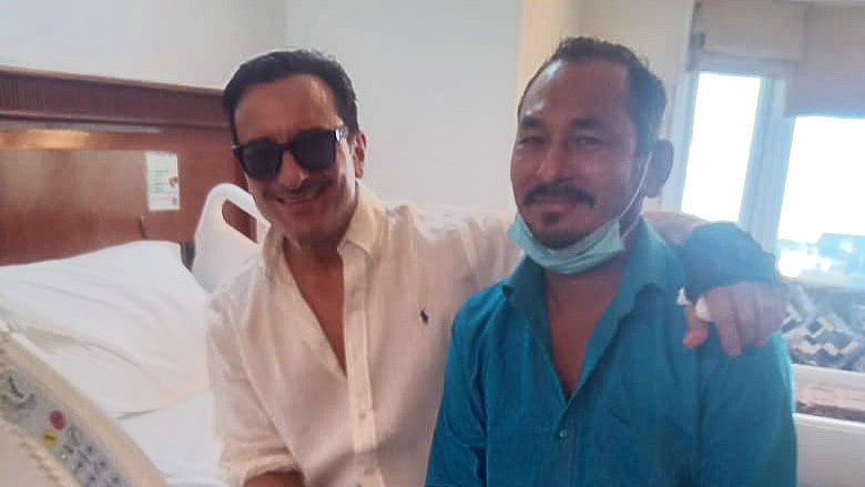 <div class="paragraphs"><p>Saif Ali Khan meets Bhajan Singh Rana, the auto driver who rushed him to Lilavati Hospital.</p></div>