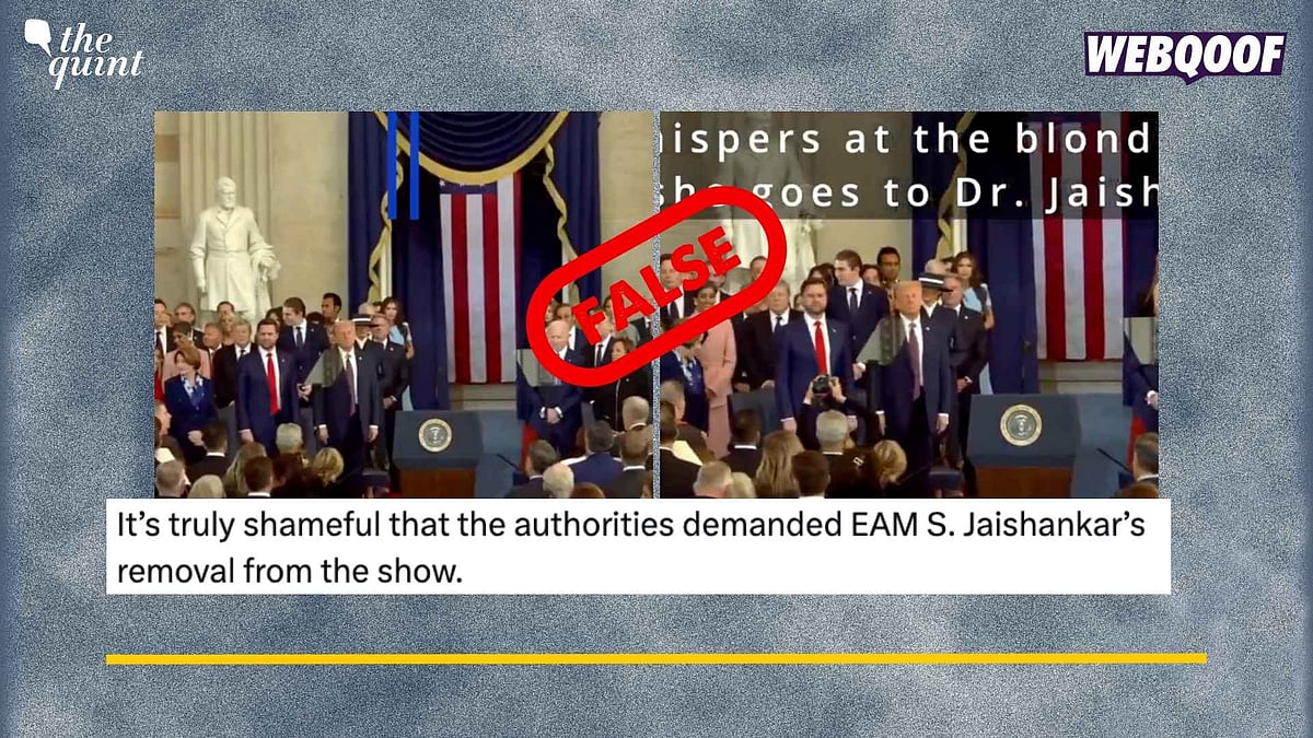 <div class="paragraphs"><p>Fact-Check: The claim is false. No personnel interacted with Jaishankar during the oath-taking.</p></div>