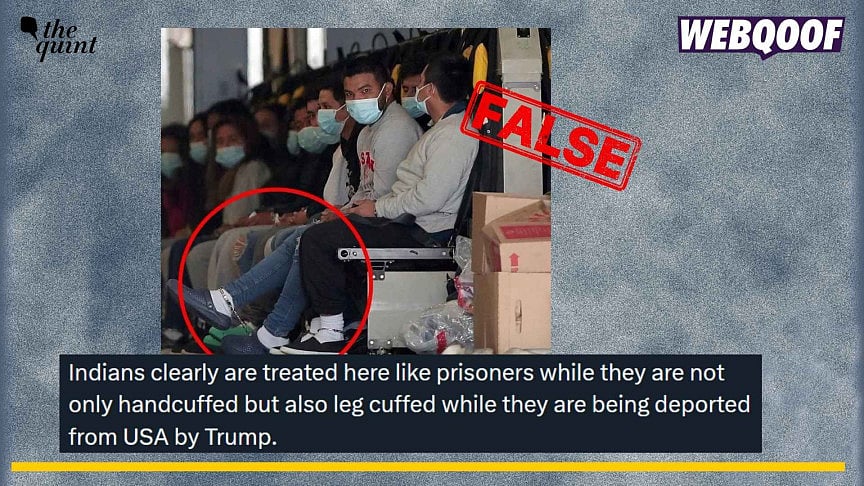 <div class="paragraphs"><p>Fact-check: An image showing Mexicans being deported from USA to Guatemala is being falsely shared as Indians handcuffed while being deported.</p></div>