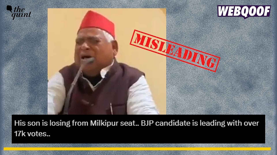 <div class="paragraphs"><p>Fact-check: A video showing Awadhesh Prasad crying is going viral to claim with a false context that he broke down after his son lost Milkipur elections</p></div>