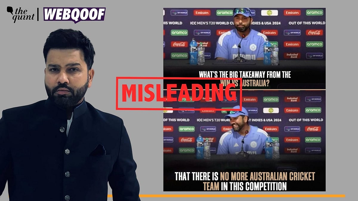 <div class="paragraphs"><p>The image shows an old interview of Rohit Sharma and is not recent.</p></div>