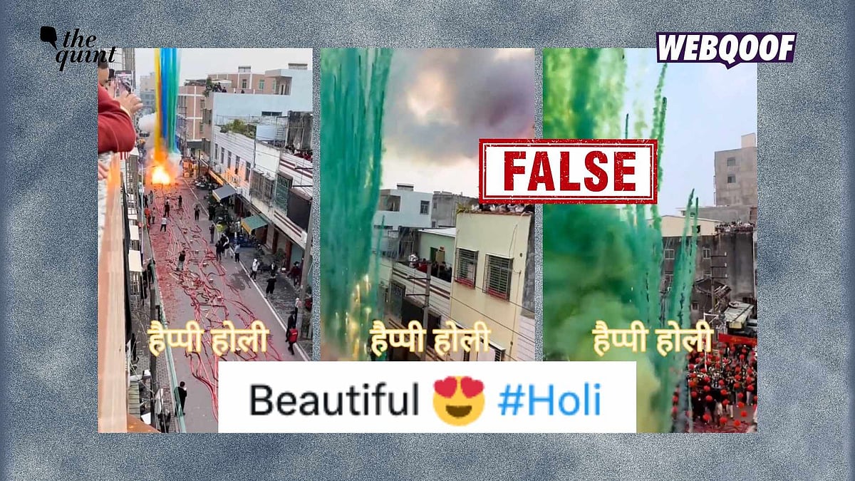 <div class="paragraphs"><p>A video from China has gone viral with the false claim that it shows Holi celebrations.</p></div>