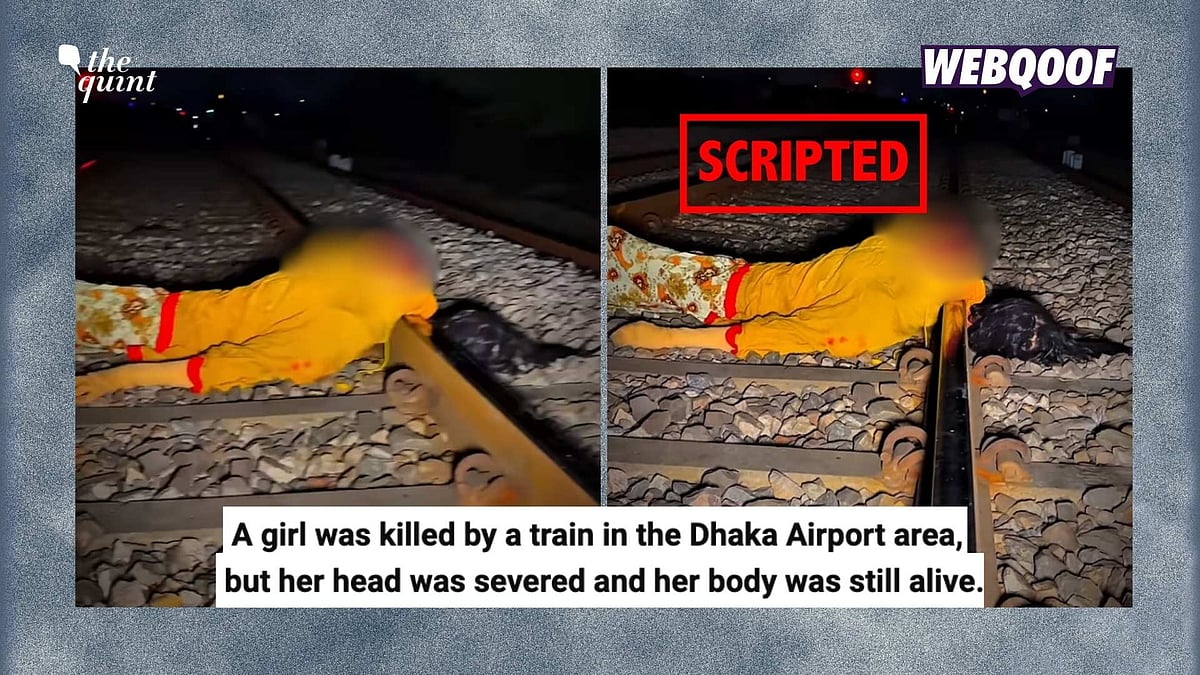 <div class="paragraphs"><p>A video made by an Indian content creator has gone viral with the false claim that it shows a woman in Dhaka who was still alive after her head got severed by a train.</p></div>