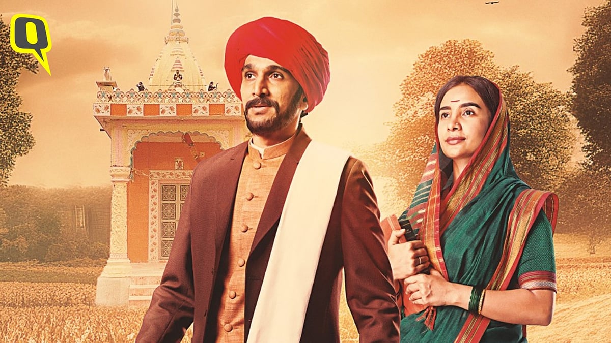 <div class="paragraphs"><p>Actors Pratik Gandhi and Patralekhaa in the poster for<em> Phule</em>.</p></div>