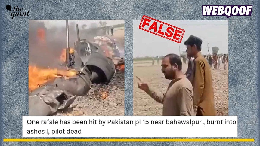 <div class="paragraphs"><p>An old video of a crashed fighter jet is going viral on social media where users are claiming that it shows a Rafale that was hit by Pakistan recently. </p></div>