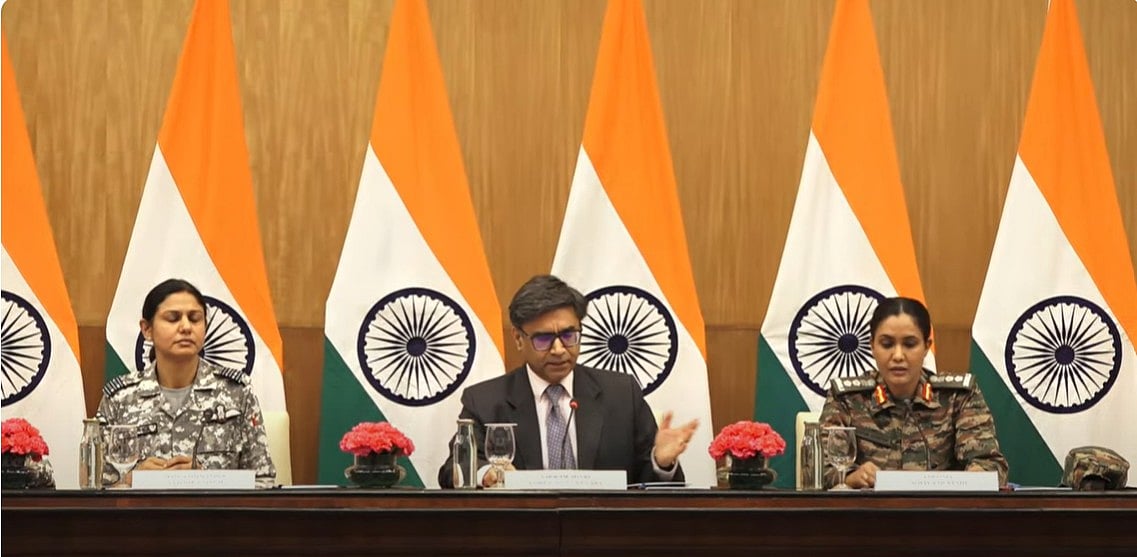 <div class="paragraphs"><p>After the Indian Army successfully thwarted drone strikes and other munitions by Pakistan at multiple locations in Jammu & Kashmir, Punjab and Rajasthan, the Ministry of External Affairs said that "the Indian Armed Forces responded proportionately, adequately, and responsibly."</p><p><br></p></div>