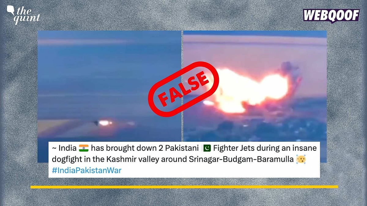 <div class="paragraphs"><p>Fact-Check:&nbsp;An old and unrelated video has gone viral to falsely claim that it shows India shooting down Pakistan's jets.</p></div>