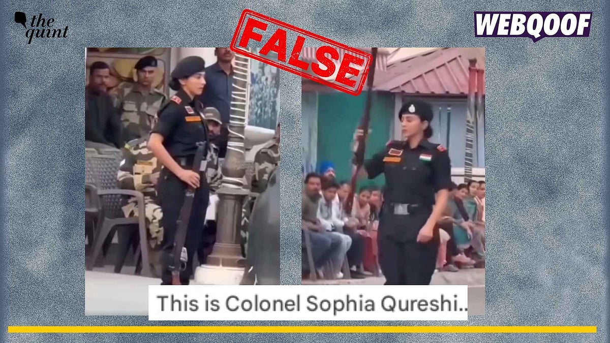 <div class="paragraphs"><p>A Border Security Force (BSF) officer is being misidentified as&nbsp;Colonel Sofia Qureshi in a viral video.&nbsp; </p></div>