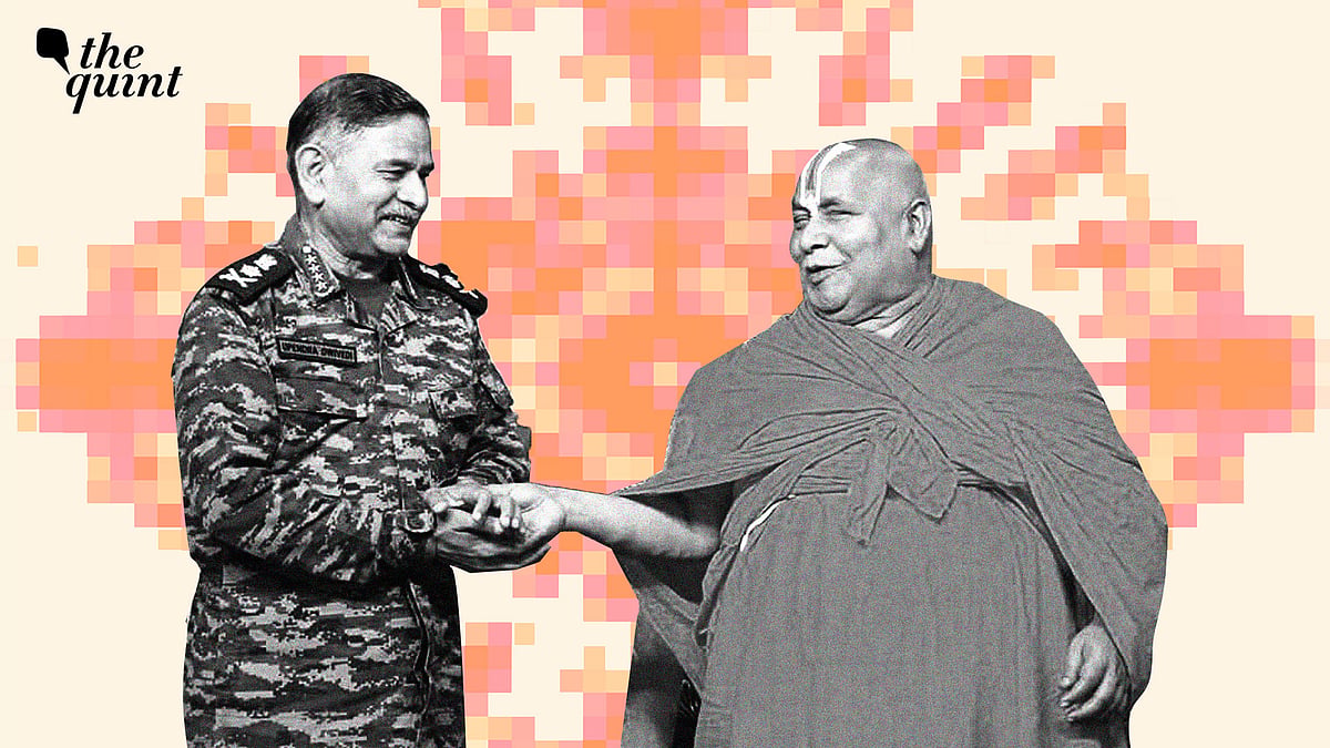 <div class="paragraphs"><p> Chief of the Army Staff (COAS) General Upendra Dwivedi with Sanskrit scholar Jagadguru Rambhadracharya during an event, in Chitrakoot, Madhya Pradesh on 29 May, 2025.<br></p></div>