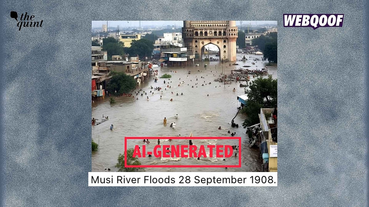 <div class="paragraphs"><p>An AI-generated image has gone viral with the false claim that it shows real visuals of Hyderabad's Musi River flood from 1908.</p></div>