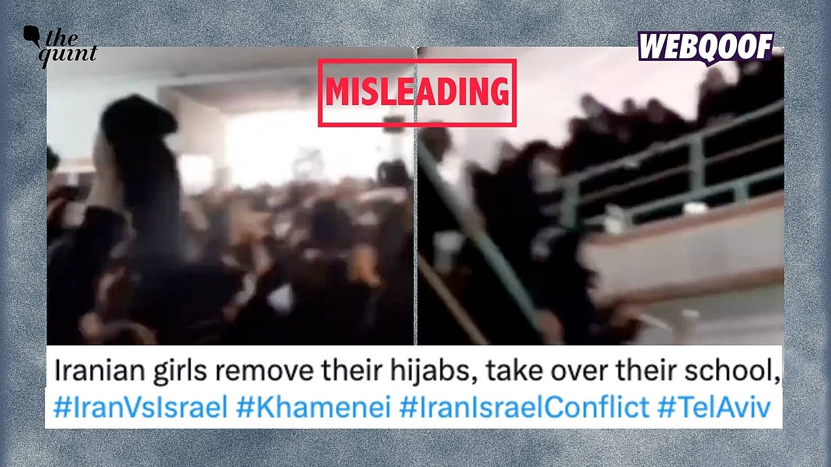 <div class="paragraphs"><p>An old video showing schoolgirls  is being widely shared with the misleading claim that it shows recent visuals of Iranian women protesting against the Islamic regime.</p></div>