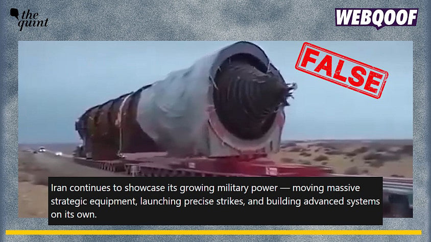 <div class="paragraphs"><p>An old and unrelated video is being falsely shared as Iran transporting a powerful missile amid the ongoing Iran–Israel conflict.</p></div>