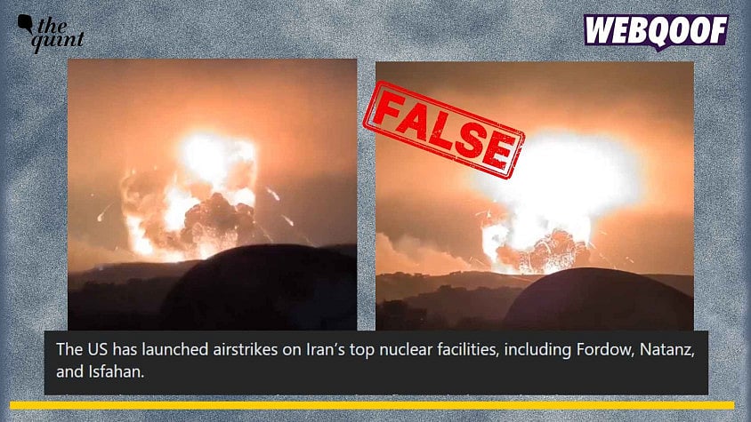 <div class="paragraphs"><p>An old video from Syria is going viral on social media to claim that it shows USA attacking Iran's nuclear facilities recently. </p></div>