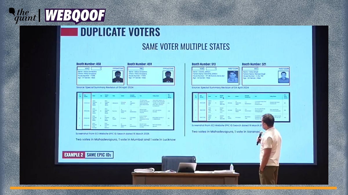 <div class="paragraphs"><p>WebQoof | What we found out about the claims and counterclaims made against a voter named 'Aditya Srivastava'.</p></div>