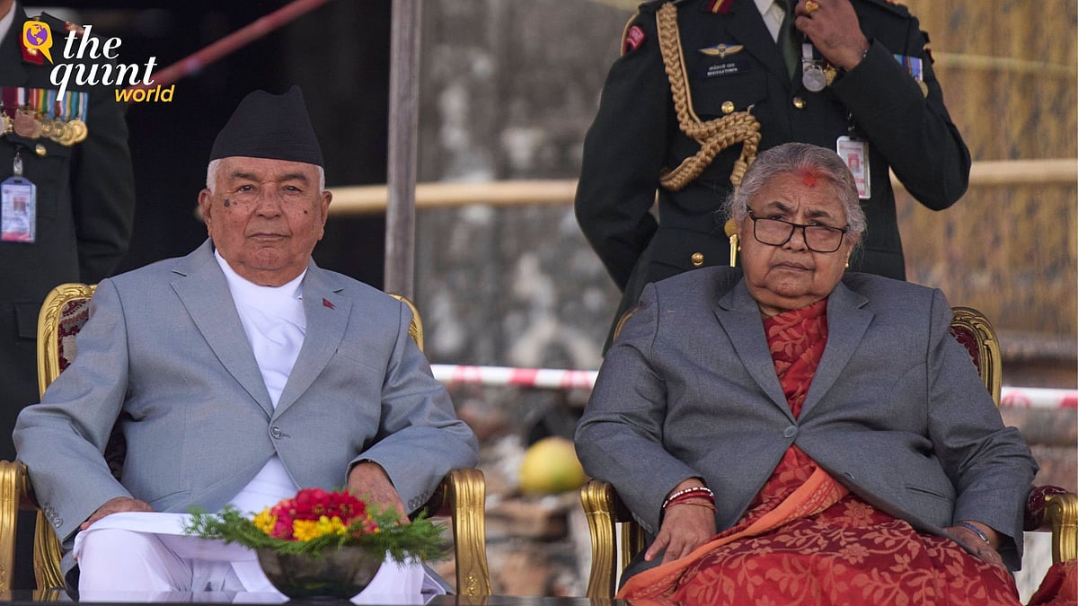 <div class="paragraphs"><p>President Ram Chandra Poudel and interim Prime Minister Sushila Karki attend the oath-taking ceremony of three newly inducted ministers in the government on Monday, 15 September.</p></div>
