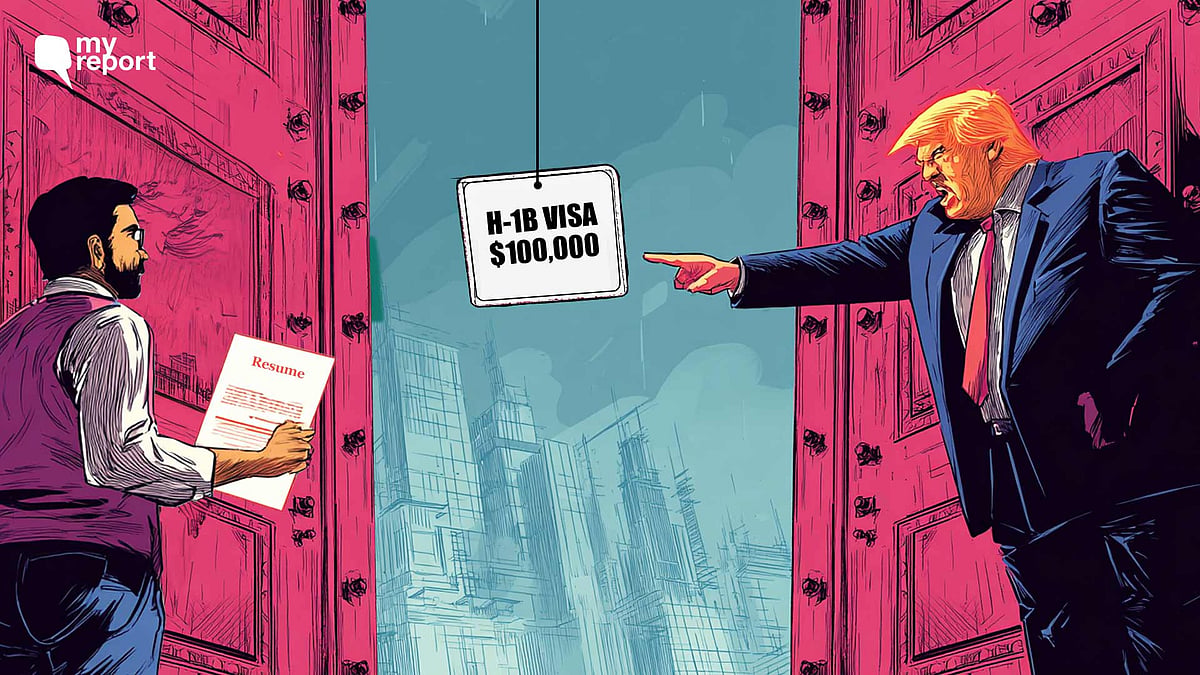 <div class="paragraphs"><p>Donald Trump imposed a $100,000 fee on all first-time H-1B visa applications filed after 21 September.</p></div>