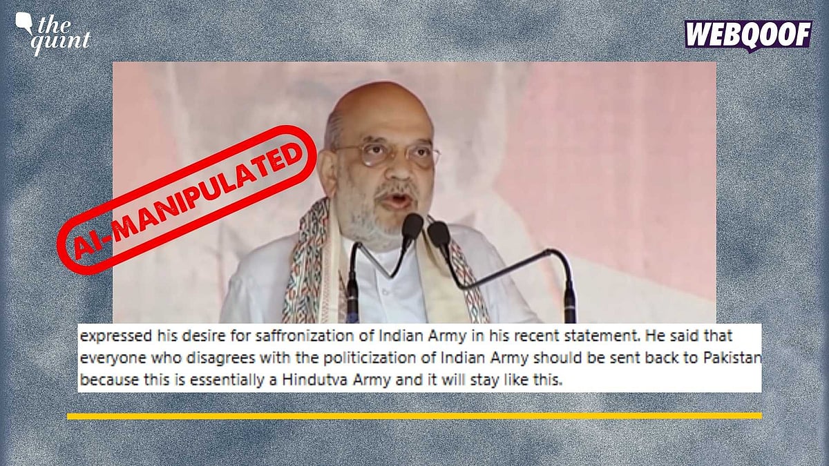 <div class="paragraphs"><p>Fact-Check: This video of HM Shah is created using AI and is not real.</p></div>