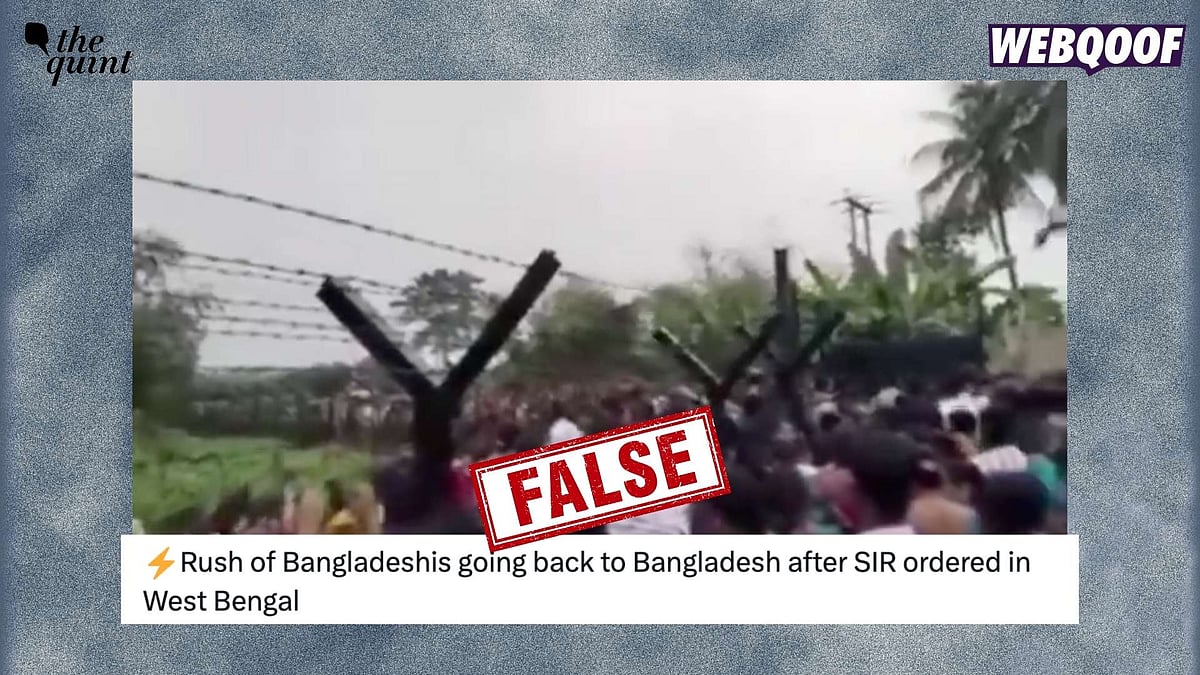 <div class="paragraphs"><p>The viral post claims that the clip shows illegal immigrants in West Bengal fleeing towards Bangladesh because they fear SIR.</p></div>