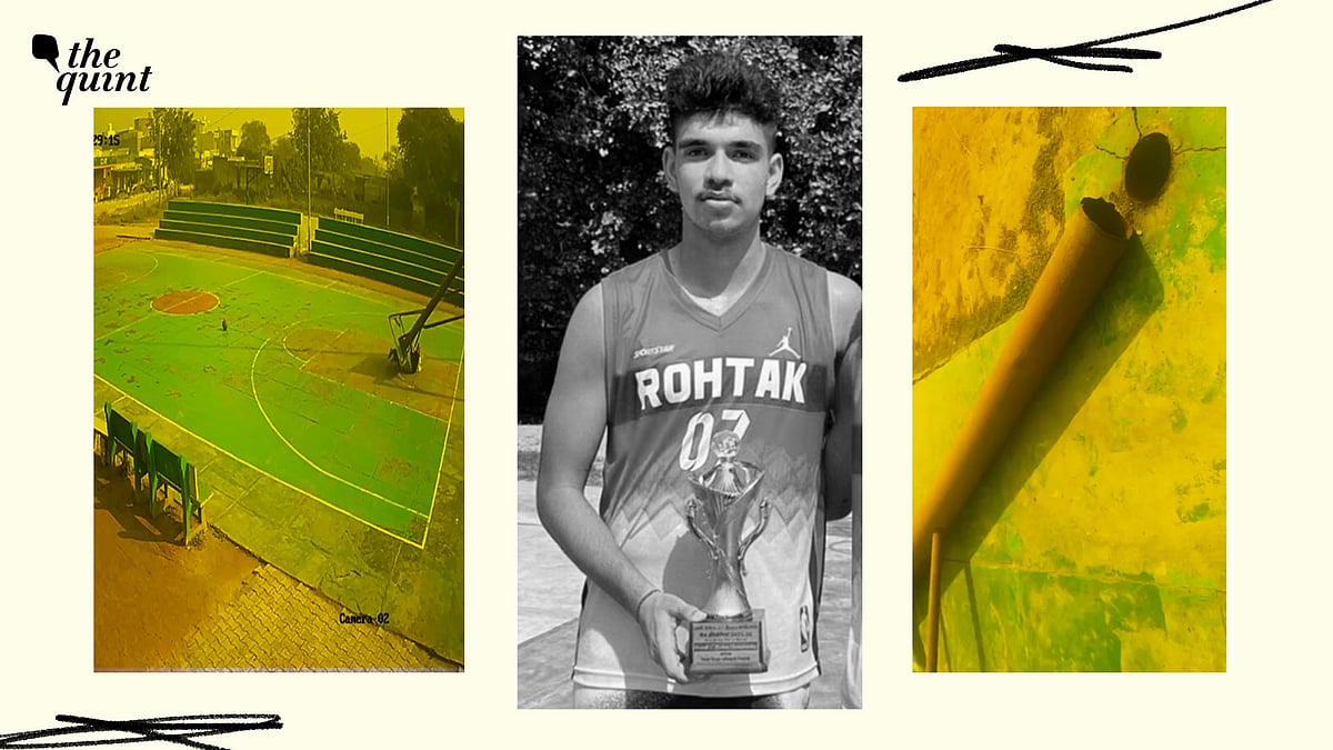 <div class="paragraphs"><p>16-year-old Hardik Rathee, a national-level basketball player, died in Haryana's Rohtak district after a basketball post collapsed into his chest as he attempted a dunk.</p></div>