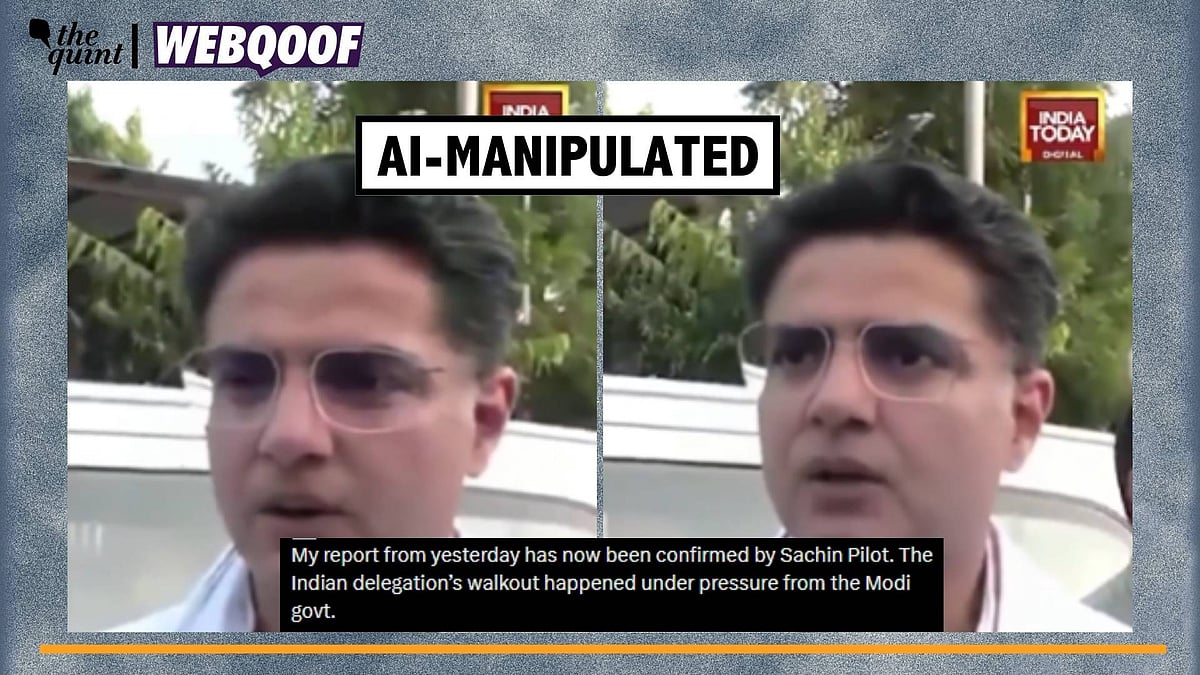 <div class="paragraphs"><p>Fact-Check | The video has been manipulated using the help of Artificial Intelligence (AI).</p></div>