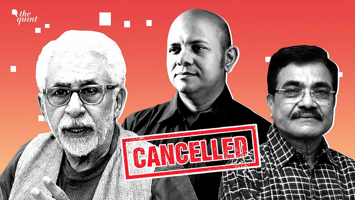 <div class="paragraphs"><p>Anand Teltumbde, Naseeruddin Shah, and Vinod Jose were disinvited from three events in one week.</p></div>