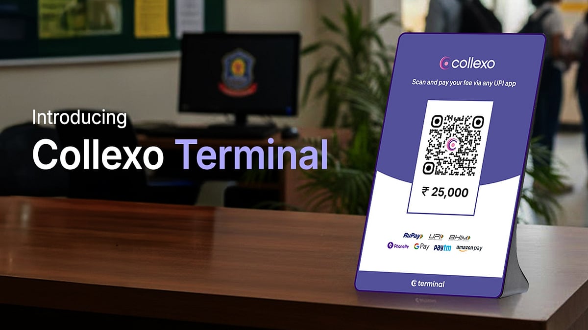 <div class="paragraphs"><p>Collexo terminal is a purpose-built, dynamic QR UPI device designed for financial counters at educational institutions </p></div>