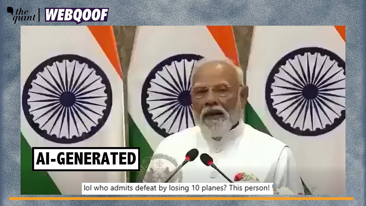 <div class="paragraphs"><p>Fact-Check | The video has been manipulated using the help of Artificial Intelligence (AI).</p></div>