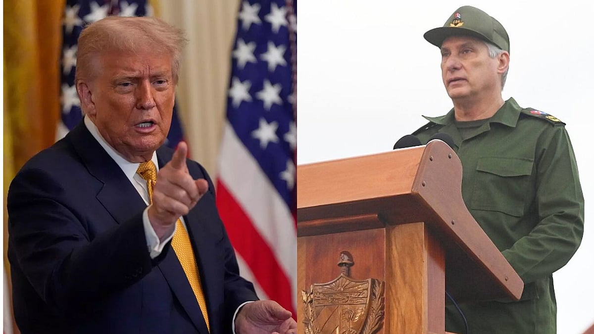 <div class="paragraphs"><p>Donald Trump (left) and Miguel Diaz-Canel.</p></div>